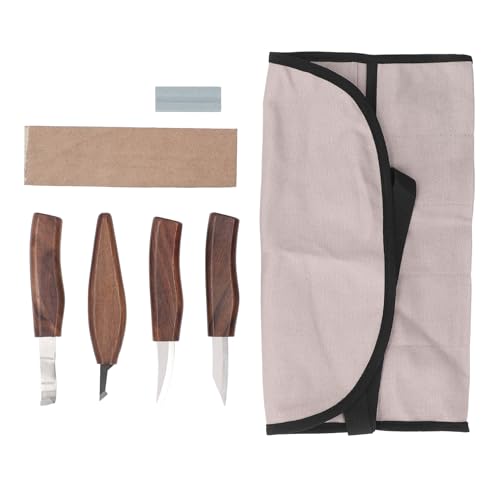 Wood Carving Tools Set with Walnut Handle for Woodworking Projects