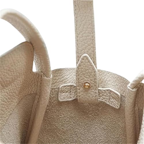 Womens Mini Cowhide Leather Bucket Bag Classic Shoulder Light Handbag Crossbody Fashion Wallet Slouchy High end Satchel4