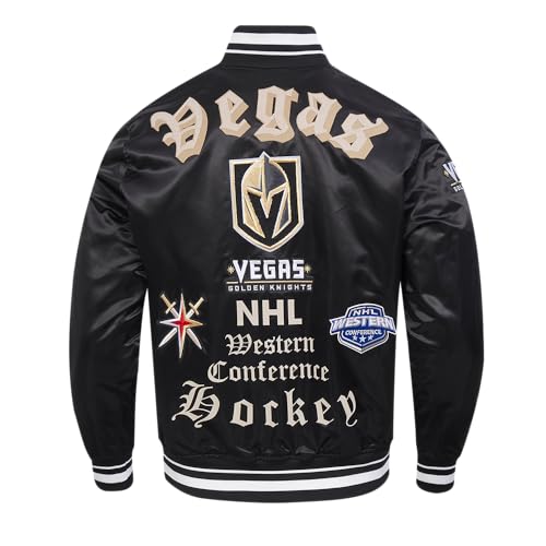 Image of Pro Standard Mens NHL Old English Satin Jacket