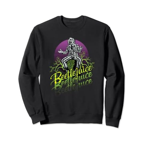 Beetlejuice Purple Circle Sweatshirt Cover