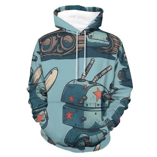 Sweat Lapin Dessin Animé Anti-froid Pullover Confortable Manches Longues Unisexe Taille S