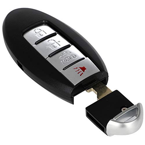 ECCPP 1 X Replacement Remote Key Shell Case with Uncut Ignition Key for Nissan Altima Maxima Murano for Infiniti FX35 FX37 FX50 G25 G35 G37 Q40 Q60 QX70 FCC: KR55WK48903 KR55WK49622