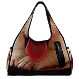 【Stampa della borsa tote】 -La stampa esterna della borsa a tracolla è uno stile a tema modello, la stampa esterna di tutto il corpo, borsa personalizzata