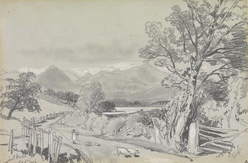 Toile Derwentwater Septembre Edward Lear pour illuminer un salon sombre 60x90cm