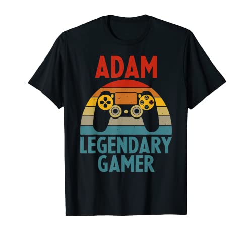 ADAM Gift Name Personalizado Funny Gaming Geek Cumpleaños Camiseta