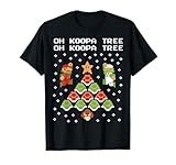 Super Mario Koopa Tree Goomba Christmas Graphic Short Sleeve T-Shirt