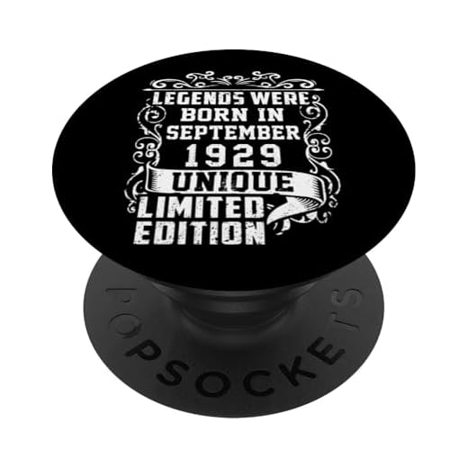 Cumpleaños Septiembre 1929 Edición Limitada Regalo Vintage PopSockets PopGrip Intercambiable