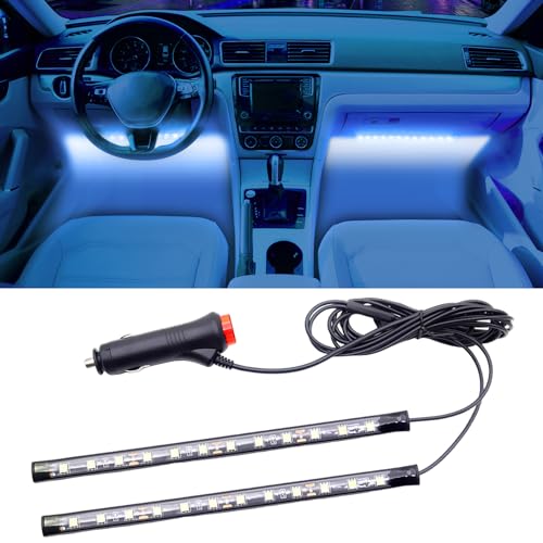 Luz ambiental para coche y hogar con banda luminosa flexible azul glaciar para decoración exterior