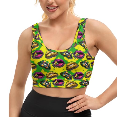 Image of Yoga top Women's Cheerleading Uniform Gym Outfit Running Crop Tops Yoga Shirts Casual Tank Top