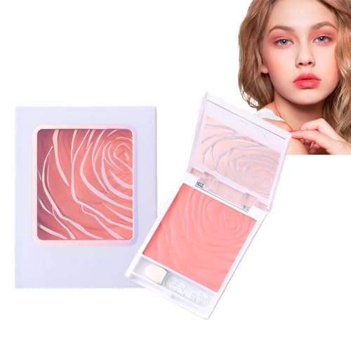 Blushers for Cheeks, Peach Cheeky Blush Palette Korean Makeup Blushes, Blendable Long-Lasting Natural Blusher Matte Blush Face Powder Blush Smooth, Gift for Women & Girl