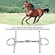125 mm Pferdetrense Pferdemaulgebisse Vollbackentrense Edelstahlring Farm Jointed Bit Pferdegebiss Tack Snaffle Bit Pferdeknebel Dicke Bit