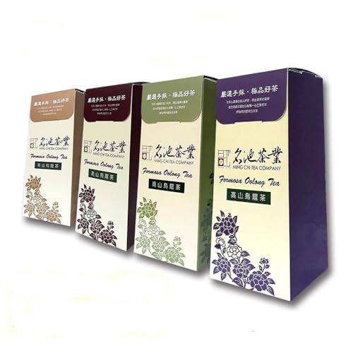 Thé Oolong de Taïwan grand cru : assortiment des 4 célèbres thés乌龙茶 4x150g