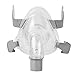 Finlon CPAP-Maske Vollgesichtsmaske für Schlafapnoe Anti-Schnarch-Behandlungslösung Stirn Rahmenfreies Design mit frei verstellbarer Kopfbedeckung