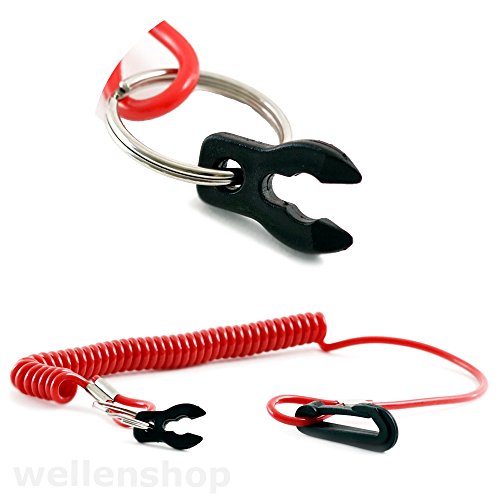 Wellenshop Notstopschalter Außenborder Reißleine kompatibel mit 'Honda' OMC