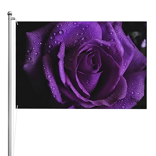 Drapeau robuste rose violette 1,2 x 1,8 m de qualité supérieure