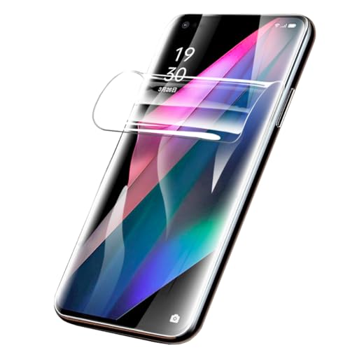 YiiLoxo Protector de Pantalla para Oppo Find X3 Neo, 2 Piezas Película de Hidrogel Flexible[Sin Vidrio Templado][Alta Sensibilidad][HD Transparente]