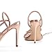 DREAM PAIRS Rose Gold High Heels Stilletos Heels for Women Strappy Gladiator Sexy Square Toe Open Toe Dressy Pumps Sandals Size 7 SDHS2239W