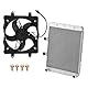 Mabutingti Aluminium Kühler Radiator & Kühlerlüfter passend für Polaris Sportsman 700 800 MV7 2004-2014 1240521 2410413