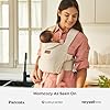 Momcozy Newborn Carrier WeeSnug- Lightweight and Cozy Comfort for 7-25 lbs, Ergonomic Cross-Back Support, Effortless to Put On, Hands-Free Baby Carrier with Lumbar Support, Khaki #5