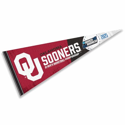 College Flags & Banners Co. Oklahoma Sooners 2025 March Basketball Madness Pennant Flag