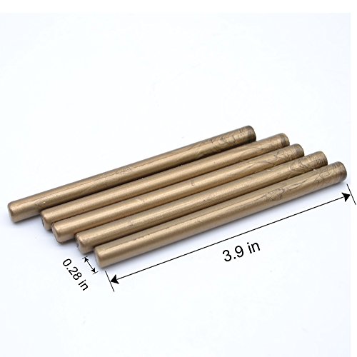 Classic Antique Copper Sealing Wax Stick, Vintage Bronze Wax Seal Stick For Mini Glue Gun, Diy Wedding Invitation Decoration - 16 Pcs #TOP4