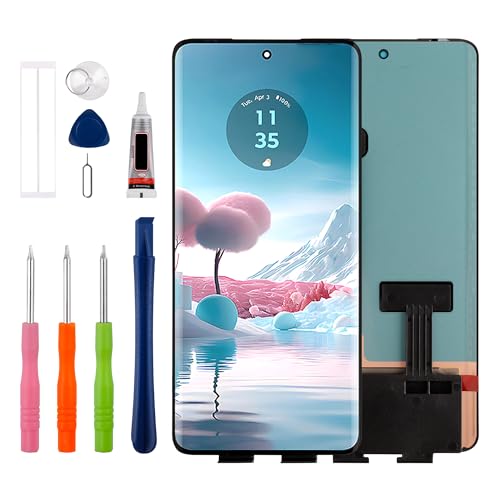 Duotipa [Nouveau] Écran LCD tactile Digitizer Assembly Remplacement pour Motorola Moto Edge 40 XT2303-2 /Edge 40 Neo XT2307-1 6,5 pouces avec kit d'outils de...