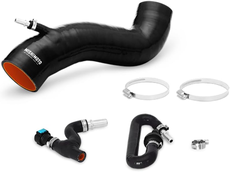 Mishimoto MMHOSE-FIST-16IHRD Silicone Induction Hose Fits Ford Fiesta ST 2016-2018 Red
