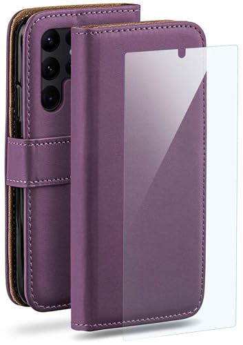 Étui Samsung Galaxy S22 Ultra moex pour éviter les rayures avec son film écran violet