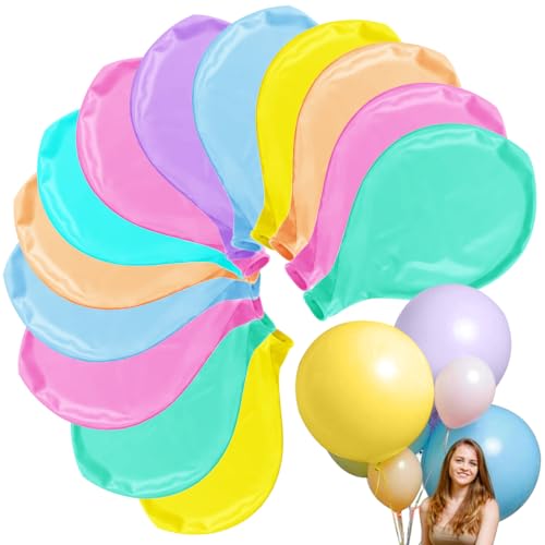 Macaron Globos Gigantes,18 Piezas 45 cm Globos Grandes de Látex, 18 Pulgadas Globos de Macaron para Fiesta Cumpleaños Bodas Bautizo Graduación Navidad Carnaval Celebraciones