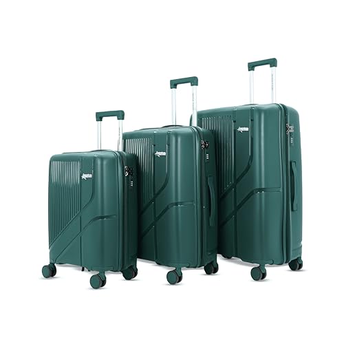 Image of AMERICAN TRAVELLER Poineer Trolley Bags | 8 Disc Wheels | Large Polypropylene Hardshell, Expandable, 8 Disc Wheels, TSA Type Lock