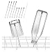 8 Stück 2 Größe Spülmaschineneinsatz Kompatibel mit SodaStream Crystal Duo Flaschen, Edelstahl Flaschenhalter mit Verlängerte Silikonkappe für Alle Gängigen Spülmaschinen（15,2cm / 24,2cm）