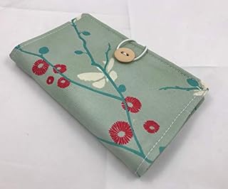 Tea Bag Wallet Case Organizer - Butterfly Bliss Aqua