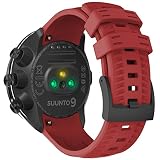 Bracelet pour Suunto 9, 24mm Silicone Bande de Remplacement Compatible avec Suunto 7/Suunto 9 Baro/Suunto D5/Suunto Spartan Sport Wrist HR