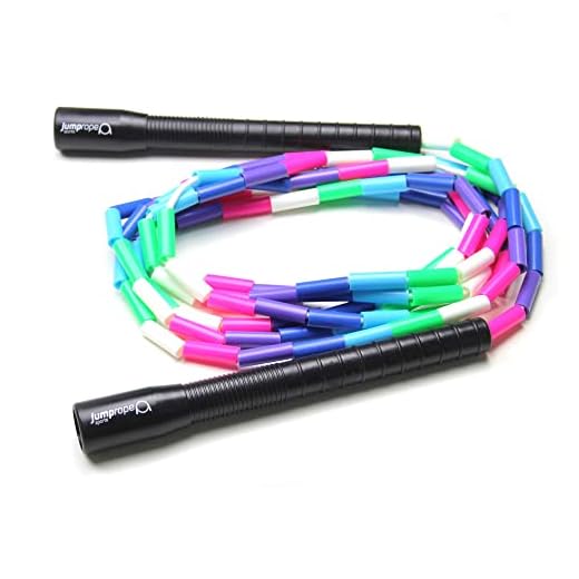 Professionelles Rope Skipping Wettkampf Springseil Freestyle Bead - Länge verstellbar (Waldfee, 3.0)