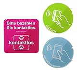 BIKE-label Schild 3D Tür Aufkleber bargeldlos kontaktlos mit karte zahlen 900180VE