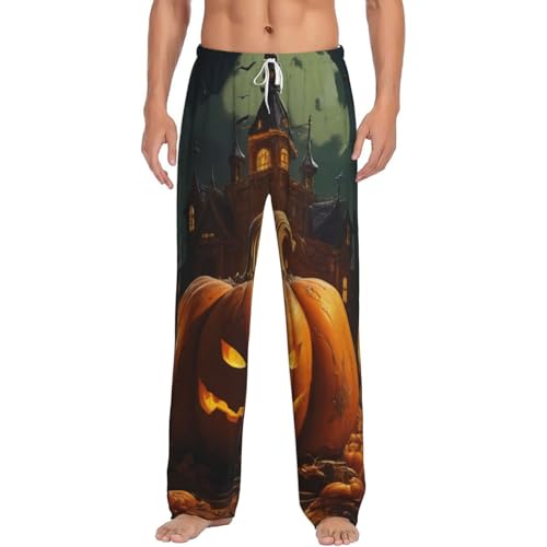 Pantalon de pyjama homme citrouille le cadeau d'Halloween idéal en micropolaire