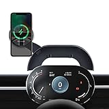 Persevere スマホホルダー BMW ミニクーパー専用 ワイヤレス充電 クリップ式 車載ホルダー 車 スマホ スタンド BMW Mini Cooper 携帯ホルダー 高級合金素材 車ナビ 360度回転 自由調節 落下防止 4-6.9インチのスマホ全機種対応 MINI F54 F55 F56 F57 デジタルメーター車(電動左側)