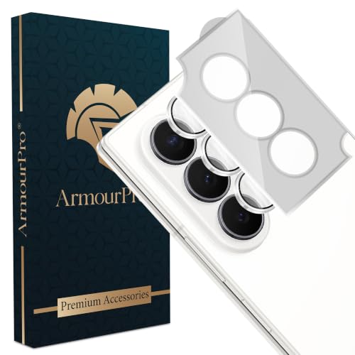 Image of ArmourPro Camera Lens Protector for Samsung Galaxy Z Fold 8 Ultra with Auto Alignment Installation Frame, AR+AF Coated Tempered Glass Camera Rings, Anti-Scratch, Case Friendly | Silver