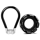 YAOYYG Llave para Radios De Bicicleta, Motocicletas Llave Universal Negra 8 VíasVehículos Eléctricos, Herramientas De Reemplazo De Llaves para Radios Bicicleta,Bici Bicicletas De Ruedas Rayos