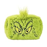 Bioworld The Grinch Big Face Character Women's Green Cosmetic Toiletry Bag