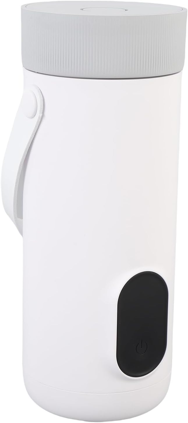 Naroote Travel Kettle, 350ml Portable Stainless Steel Hot Water Boiler, Wireless USB Rechargeable Smart Kettle with 10 Minute Pressure Boil, Ideal for Tea & Coffee