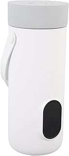 Zunate Travel Electric Kettle 350ml Portable Stainless Steel Hot Water Boiler with 10 Min Fast Boil, Cordless USB Rechargeable Smart Kettle for Tea Coffee Camping and Travel