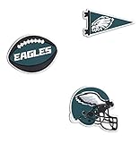 FOCO Philadelphia Eagles Officially Licensed NFL Shoe Decoration Charms – 3 Pack Fan Footwear Accessories