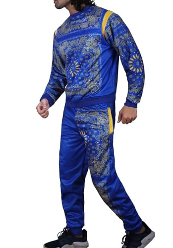 Track Suit for Men Set - Mens Bandana Printed Jogging Tracksuit - 2 Piece Bandana Tracksuit Men3