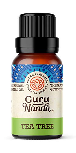GuruNanda Tea Tree Essential Oil - Pure Therapeutic Grade Oil for Acne, Nail, Skin Hair and Face Care, 15 ml