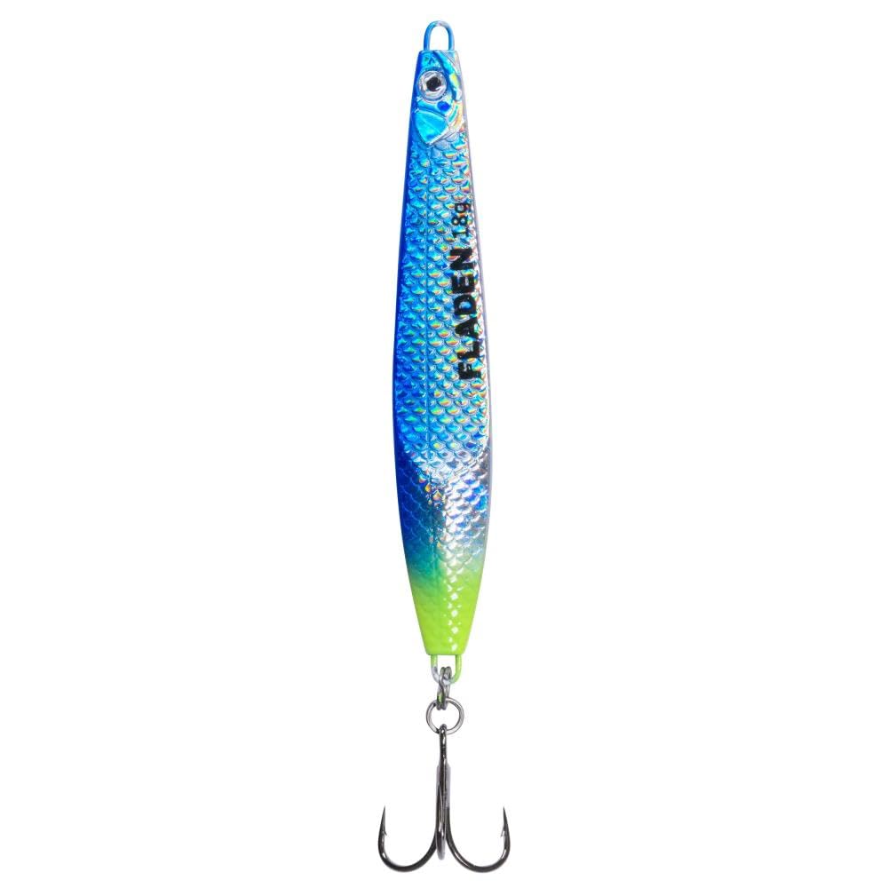 FLADEN Wave Sweeper Surf Fishing Bass Lure, Long Casting - 40g/12cm, Multiple Colours (Silver Blue Yellow, 40g) [16-134001]