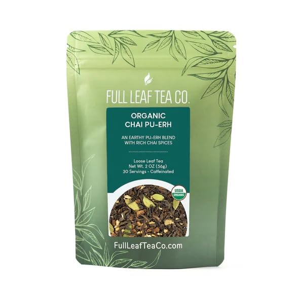 Té Orgánico Chai Pu-Erh en bolsa de 2 oz miniatura 1