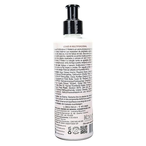 Leave-in Protetor Térmico e Solar Obliphica 3'Mirakel 250ml