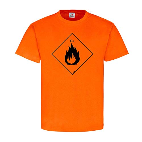 T-shirt avec logo F+ orange, idéal pour vos sorties d'été