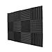 24 Pack- Black/Red Acoustic Panels Studio Foam Wedges 1